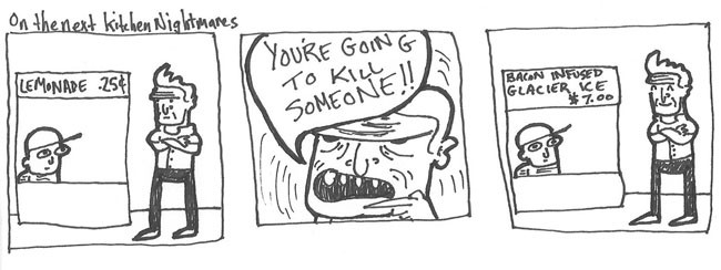 In Three Panels, Soup, Kitchen Nightmares In Three Panels, Soup, Kitchen Nightmares